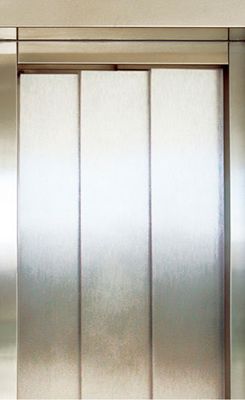 Автоматична врата за асансьор серия VVVF модел 3 панелна телескопична