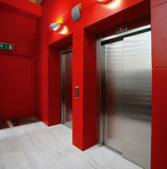 Автоматична врата за асансьор Серия VVVF модел 2 паенлна телескопична